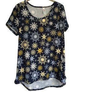 LuLaRoe Snowflake Classic T